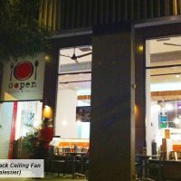 Relite-Rapid-Black-ceiling Fan-Ibis-Hotel -Balestier